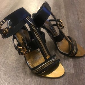 Tom Ford Zipper Ankle Strap Sandal